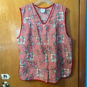 Vintage Artistic Creation Housedress Apron Smock Top size 1X
